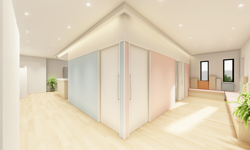 世田谷区の小児科医院開業工事・設計施工事例